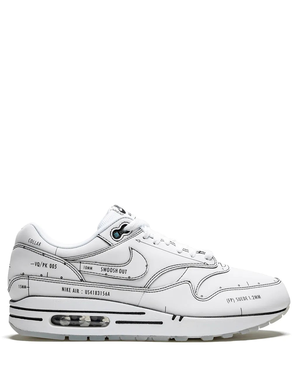 Nike Air Max 1 Sketch Schematic Sneakers