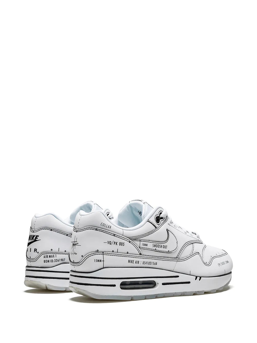 Nike Air Max 1 Sketch Schematic Sneakers