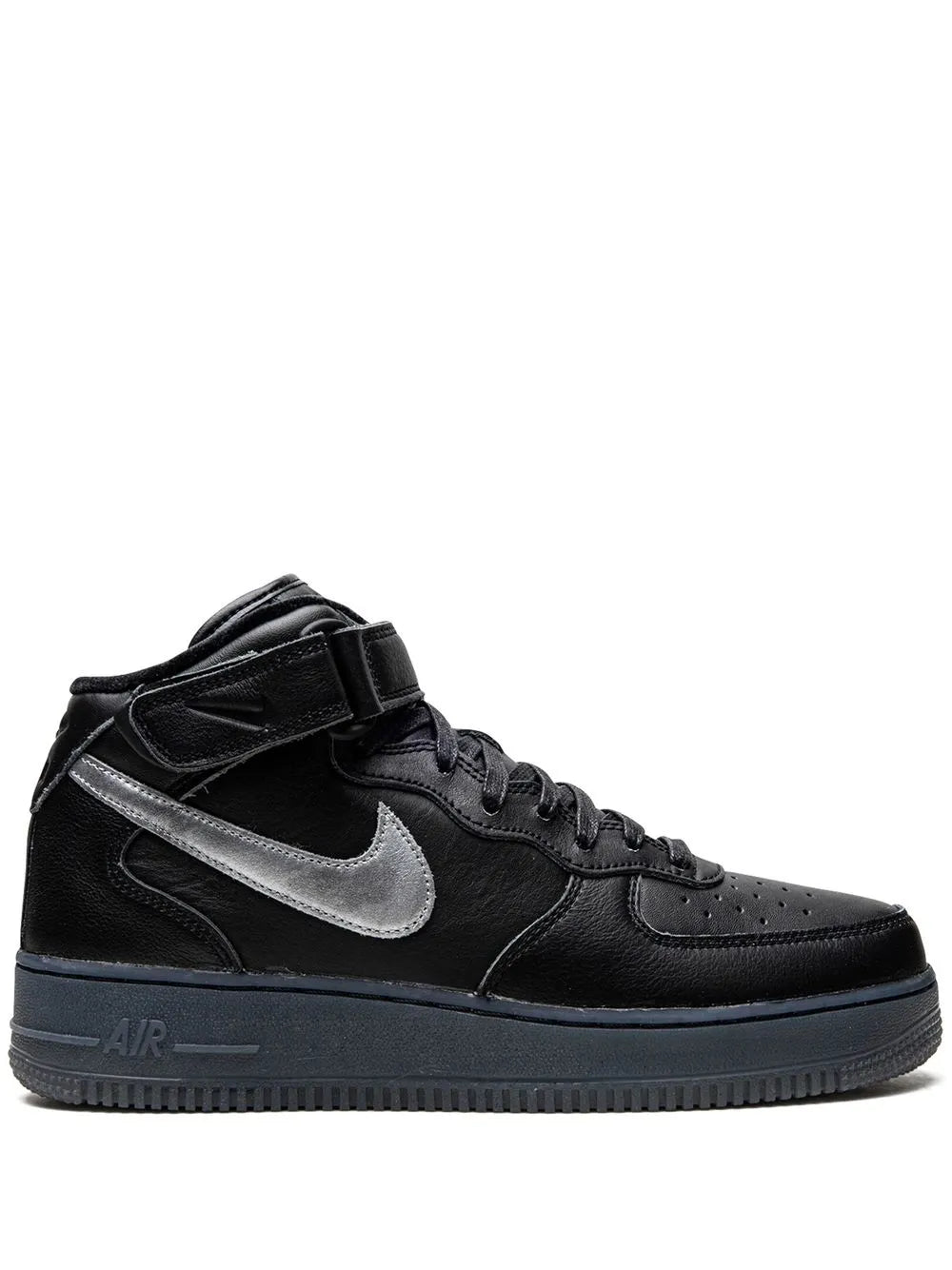 Nike Air Force 1 Mid Black/Metallic Silver Sneakers