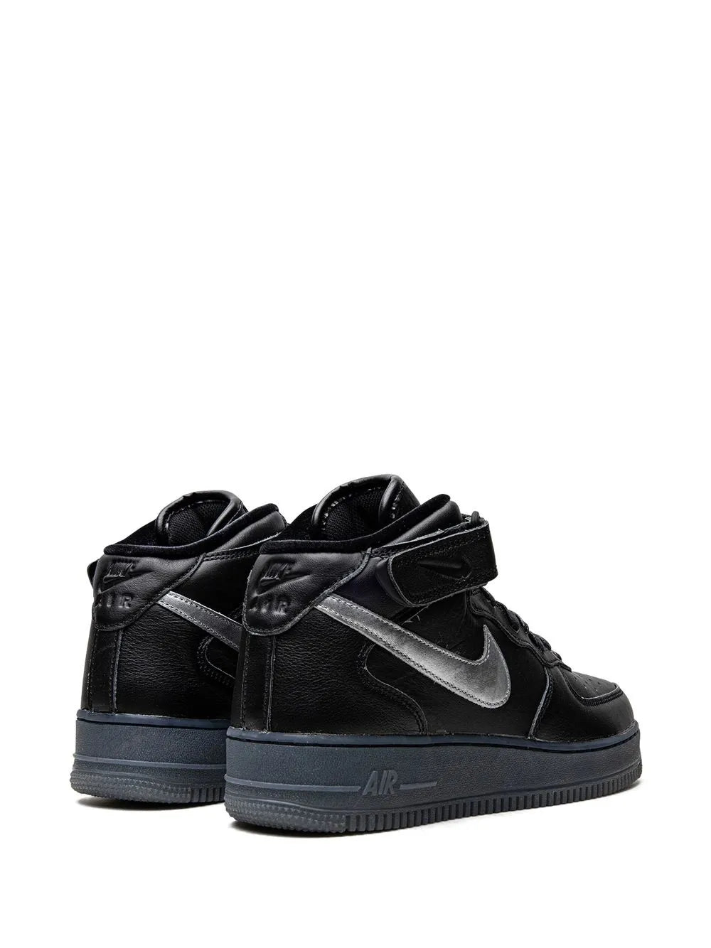 Nike Air Force 1 Mid Black/Metallic Silver Sneakers