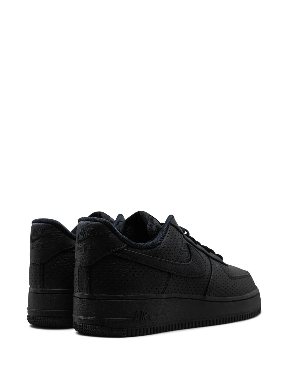 Nike Air Force 1 Low Sp Triple Black Perforated Sneakers