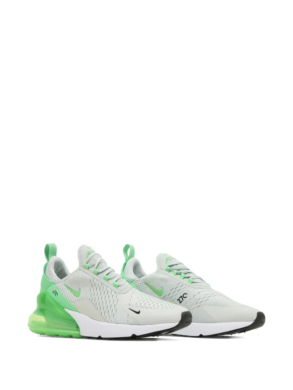 Nike Air Max 270 Light Silver/Green Shock Sneakers