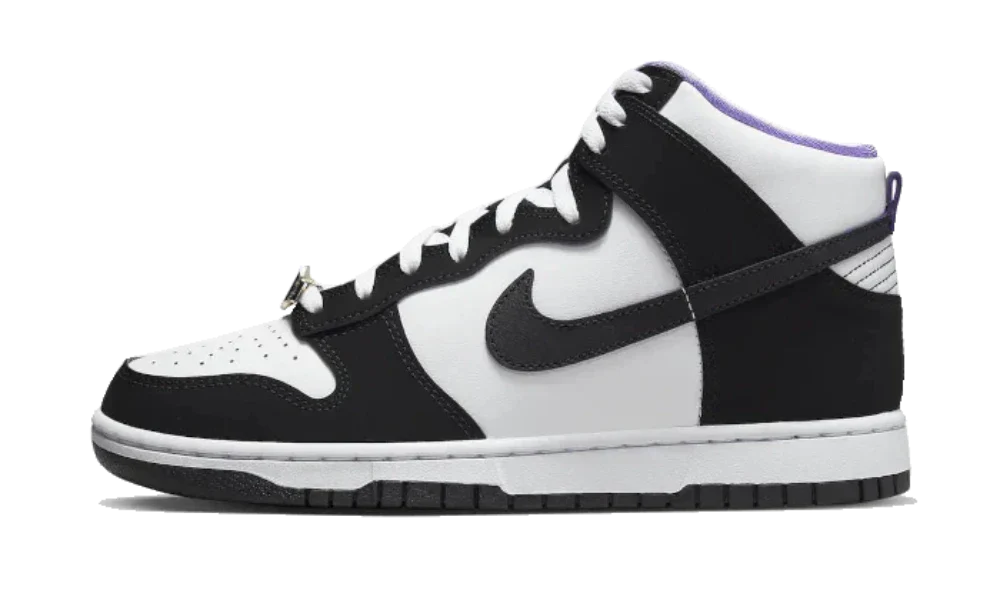 styleora Dunk High Shoes Black White Action Grape EMB World Champ styleora
