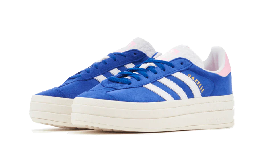 styleora Originals Gazelle Bold Shoes Semi Lucid Blue True Pink Core White styleora