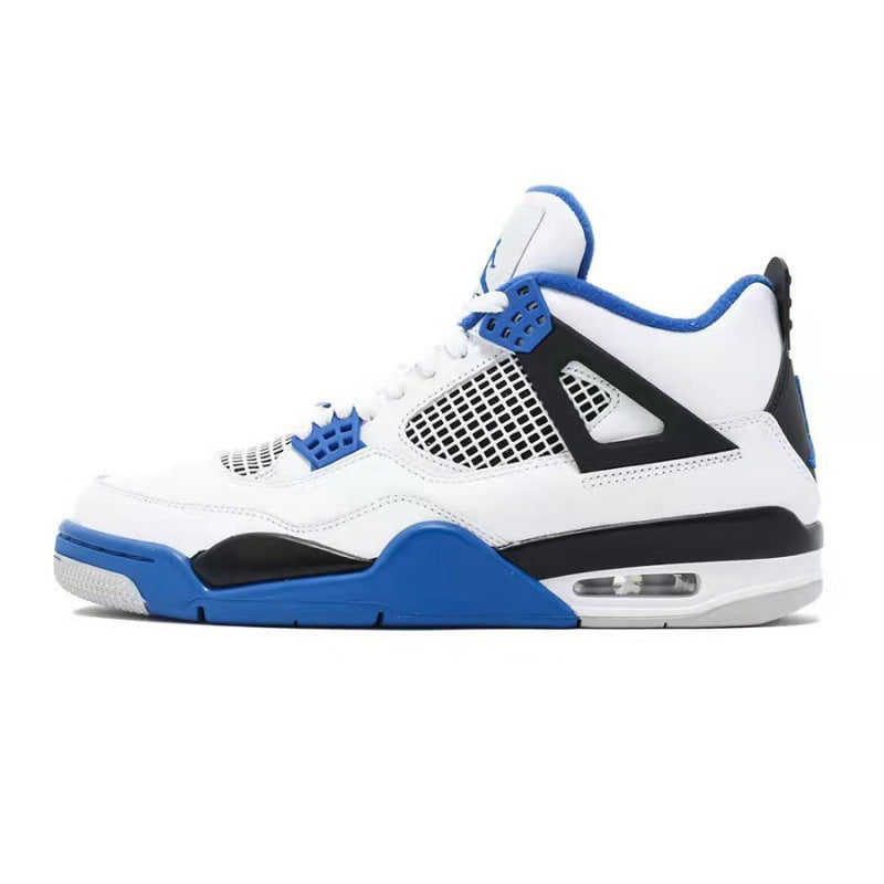 styleora Air Jordan 4 Retro Oxidized Shoes White Black Blue styleora