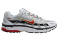 styleora P-6000 Premium Shoes White Metallic Platinum Varsity Red styleora