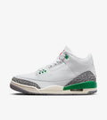 styleora Air Jordan 3 Retro Shoes Green Gray White styleora