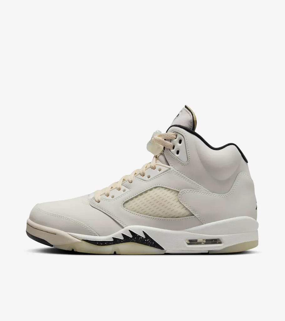 styleora Air Jordan 5 Retro Low Cream Black White styleora