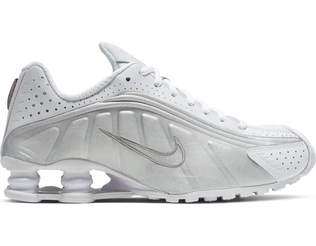 styleora Shox R4 White and Metallic Silver White and Metallic Silver styleora